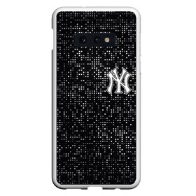 Чехол для Samsung S10E с принтом New York Yankees в Кировске, Силикон | Область печати: задняя сторона чехла, без боковых панелей | baseball | fashion | game | glitch | new york | sport | бейсбол | игра | мода | нью йорк | спорт