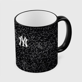 Кружка с полной запечаткой с принтом New York Yankees в Кировске, керамика | ёмкость 330 мл | baseball | fashion | game | glitch | new york | sport | бейсбол | игра | мода | нью йорк | спорт