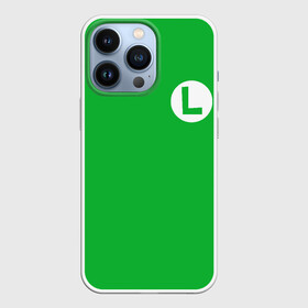 Чехол для iPhone 13 Pro с принтом ЛУИДЖИ в Кировске,  |  | Тематика изображения на принте: luigi | mario | nintendo | денди | луиджи | марио | нинтендо