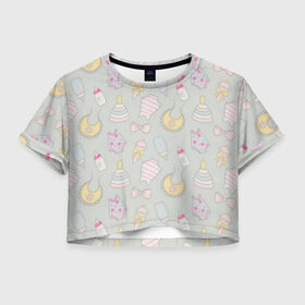 Женская футболка Crop-top 3D с принтом Гринч 3D/ The Grinch в Кировске, 100% полиэстер | круглая горловина, длина футболки до линии талии, рукава с отворотами | the grinch | гринч | для детей | мультфильм | рождество