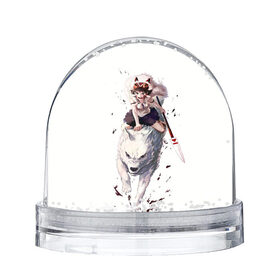 Снежный шар с принтом Принцесса Мононоке в Кировске, Пластик | Изображение внутри шара печатается на глянцевой фотобумаге с двух сторон | аниме | мой сосед тоторо | небесный замок лапута | хаяо миядзаки