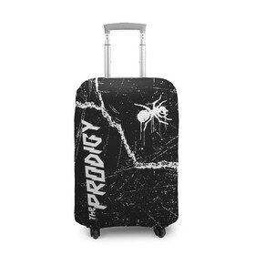 Чехол для чемодана 3D с принтом THE PRODIGY. в Кировске, 86% полиэфир, 14% спандекс | двустороннее нанесение принта, прорези для ручек и колес | prodigy | the prodigy | дарование | музыка | чудо