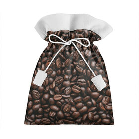 Подарочный 3D мешок с принтом кофе в Кировске, 100% полиэстер | Размер: 29*39 см | Тематика изображения на принте: coffee | зерна | зерна кофе | кофе | кофейные зерна