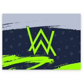 Поздравительная открытка с принтом ALAN WALKER / АЛАН УОКЕР в Кировске, 100% бумага | плотность бумаги 280 г/м2, матовая, на обратной стороне линовка и место для марки
 | alan | faded | house | logo | music | walker | алан | вокер | волкер | диджей | лого | логотип | логотипы | музыка | музыкант | символ | символы | танцеальная | уокер | хаус | электронная