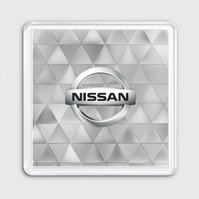 Магнит 55*55 с принтом NISSAN. в Кировске, Пластик | Размер: 65*65 мм; Размер печати: 55*55 мм | abstract | auto | brand | car | geometry | nissan | nиссан | sport | texture | абстракция | авто | автомобильные | бренд | геометрия | классика | машины | модные | спорт | стиль | текстура