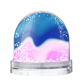 Снежный шар с принтом Воздушный Крем в Кировске, Пластик | Изображение внутри шара печатается на глянцевой фотобумаге с двух сторон | blue | cream | gradient | pink | абстрактный | абстракция | вода | волны | гламур | градиент | девочкам | зефирка | краска | краски | красочный | море | мороженое | небеса | нежные | пастельные | перламутровый