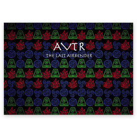 Поздравительная открытка с принтом АВАТАР в Кировске, 100% бумага | плотность бумаги 280 г/м2, матовая, на обратной стороне линовка и место для марки
 | Тематика изображения на принте: aang | avatar | manga | аанг | аватар | аниме | манга