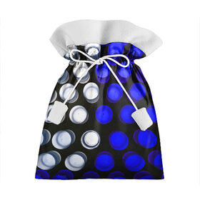 Подарочный 3D мешок с принтом GGGelt в Кировске, 100% полиэстер | Размер: 29*39 см | abstraction | blue | circles | light | shapes | white | абстракция | белый | круги | свет | синий | формы