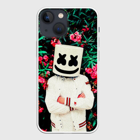 Чехол для iPhone 13 mini с принтом MARSHMELLO ROSES в Кировске,  |  | fortnite | marshmallo | marshmallow | marshmello | marshmellow | маршмелло | маршмеллоу | розы | фортнайт