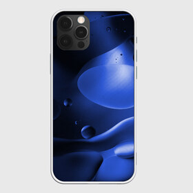 Чехол для iPhone 12 Pro Max с принтом Kally в Кировске, Силикон |  | abstraction | blue | drops | shapes | surface | абстракция | капли | поверхность | синий | формы