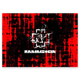 Поздравительная открытка с принтом Rammstein. в Кировске, 100% бумага | плотность бумаги 280 г/м2, матовая, на обратной стороне линовка и место для марки
 | Тематика изображения на принте: music | rammstein | rock | индастриал метал | метал группа | музыка | музыкальная группа | немецкая метал группа | рамштайн | рок | хард рок