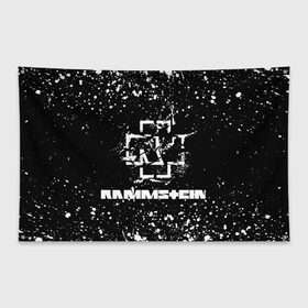 Флаг-баннер с принтом Rammstein в Кировске, 100% полиэстер | размер 67 х 109 см, плотность ткани — 95 г/м2; по краям флага есть четыре люверса для крепления | music | rammstein | rock | индастриал метал | метал группа | музыка | музыкальная группа | немецкая метал группа | рамштайн | рок | хард рок