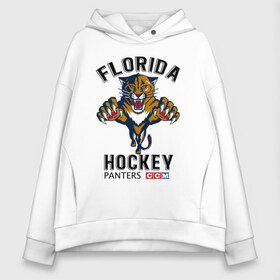 Женское худи Oversize хлопок с принтом FLORIDA PANTERS NHL в Кировске, френч-терри — 70% хлопок, 30% полиэстер. Мягкий теплый начес внутри —100% хлопок | боковые карманы, эластичные манжеты и нижняя кромка, капюшон на магнитной кнопке | cat | florida | hockey | ice | nhl | panters | sport | usa | кошки | нхл | пантеры | спорт | сша | флорида | хоккей