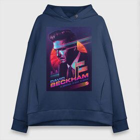 Женское худи Oversize хлопок с принтом Cyberpunk art neon 11-90 в Кировске, френч-терри — 70% хлопок, 30% полиэстер. Мягкий теплый начес внутри —100% хлопок | боковые карманы, эластичные манжеты и нижняя кромка, капюшон на магнитной кнопке | art | neon aesthetic | neon art | vaporwave art | киберпанк | цифровые файлы