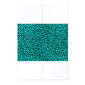 Магнитный плакат 2Х3 с принтом ЛАЗУРНЫЙ ЛЕОПАРД в Кировске, Полимерный материал с магнитным слоем | 6 деталей размером 9*9 см | гепард | гламур | животные | камуфляж | лазурь | леопард | морской | паттерн | пятна | синий