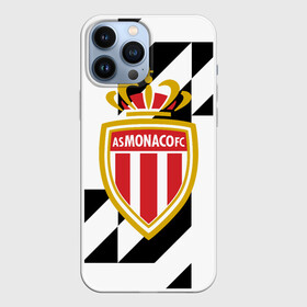 Чехол для iPhone 13 Pro Max с принтом MONACO. в Кировске,  |  | fc | football | football club | france | monaco | sport | нико ковач | спорт | уефа | униформа | фк | фк монако | франция | французская лига 1 | французский футбольный клуб | футбол | фут