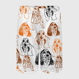 Детские спортивные шорты 3D с принтом Миленькие собачки в Кировске,  100% полиэстер
 | пояс оформлен широкой мягкой резинкой, ткань тянется
 | милые собачки | нарисованные собачки | пес | песик | собака | собаки