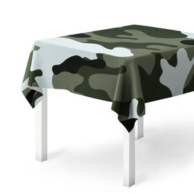 Скатерть 3D с принтом camouflage 2 в Кировске, 100% полиэстер (ткань не мнется и не растягивается) | Размер: 150*150 см | армия россии | войска | камуфляж | орнамент | узор