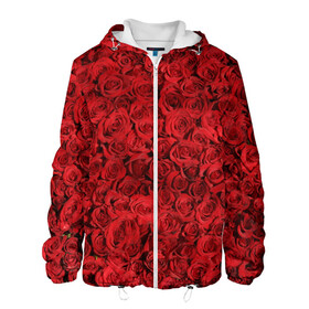 Мужская куртка 3D с принтом Roses в Кировске, ткань верха — 100% полиэстер, подклад — флис | прямой крой, подол и капюшон оформлены резинкой с фиксаторами, два кармана без застежек по бокам, один большой потайной карман на груди. Карман на груди застегивается на липучку | алые розы | весна | деревья | касные розы | красная роза | красный цветок | лепестки | лес | лето | листья | май | милион алых роз | на каждый день | осень | поле | роза | розы | солнце | тропики | флора