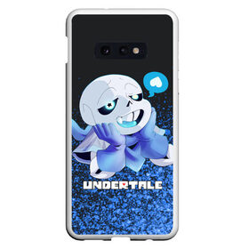 Чехол для Samsung S10E с принтом UNDERTALE в Кировске, Силикон | Область печати: задняя сторона чехла, без боковых панелей | Тематика изображения на принте: sans | undertale | андертале | андертейл | игра | подземная история | подземная сказка | санс | ундертале