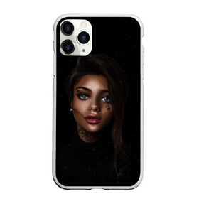 Чехол для iPhone 11 Pro Max матовый с принтом Girl DARK в Кировске, Силикон |  | dark | girl | девушка | звезда | инсомния | тату | татуировка