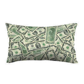 Подушка 3D антистресс с принтом Доллар в Кировске, наволочка — 100% полиэстер, наполнитель — вспененный полистирол | состоит из подушки и наволочки на молнии | 100 долларов | арт | банкноты | валюта | деньги | доллар | зеленый | рисунок | сто | сто долларов