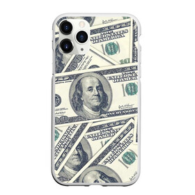 Чехол для iPhone 11 Pro Max матовый с принтом Доллары в Кировске, Силикон |  | 100 долларов | арт | банкноты | валюта | деньги | доллары | зеленый | зелень | сто | сто долларов