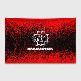 Флаг-баннер с принтом Rammstein. в Кировске, 100% полиэстер | размер 67 х 109 см, плотность ткани — 95 г/м2; по краям флага есть четыре люверса для крепления | music | rammstein | rock | индастриал метал | метал группа | музыка | музыкальная группа | немецкая метал группа | рамштайн | рок | хард рок