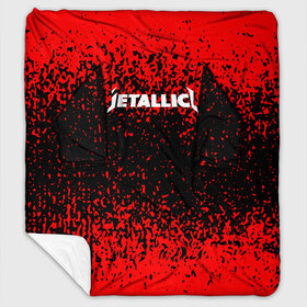 Плед с рукавами с принтом Metallica в Кировске, 100% полиэстер | Закругленные углы, все края обработаны. Ткань не мнется и не растягивается. Размер 170*145 | 
