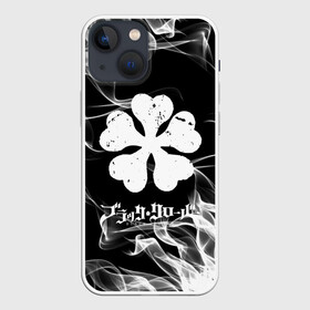 Чехол для iPhone 13 mini с принтом Black Clover with white smoke в Кировске,  |  | anime | black clover | аниме | боевик | буракку куро:ба | кино | комедия | магия | мультфильм | фэнтези | черный клевер | японская сёнэн манга