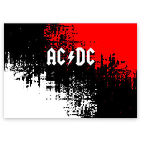 Поздравительная открытка с принтом AC/DC. в Кировске, 100% бумага | плотность бумаги 280 г/м2, матовая, на обратной стороне линовка и место для марки
 | ac dc | music | rock | австралийская рок группа | ас дс | асдс | блюз рок | музыка | переменный ток постоянный ток | рок | рок н ролл | хард рок | эй си ди си