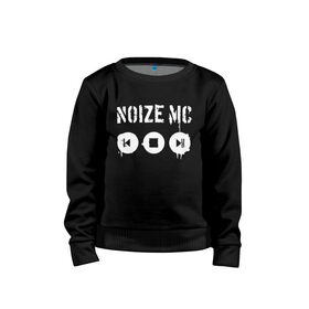 Детский свитшот хлопок с принтом Noize MC. в Кировске, 100% хлопок | круглый вырез горловины, эластичные манжеты, пояс и воротник | hip hop | noize mc | rock | актеры | иван алексеев | известные личности | ноиз мс | нойз мс | нойзе мс | певцы | рок | российские музыканты | хип хоп