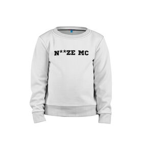 Детский свитшот хлопок с принтом Noize MC. в Кировске, 100% хлопок | круглый вырез горловины, эластичные манжеты, пояс и воротник | hip hop | noize mc | rock | актеры | иван алексеев | известные личности | ноиз мс | нойз мс | нойзе мс | певцы | рок | российские музыканты | хип хоп