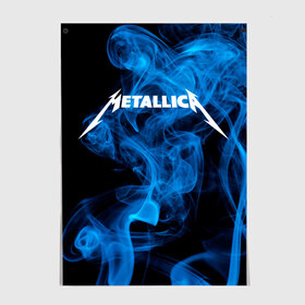 Постер с принтом Metallica. в Кировске, 100% бумага
 | бумага, плотность 150 мг. Матовая, но за счет высокого коэффициента гладкости имеет небольшой блеск и дает на свету блики, но в отличии от глянцевой бумаги не покрыта лаком | metallica | music | rock | американская рок группа | метал группа | металлика | музыка | рок | рок группа | трэш метал | хеви метал