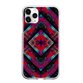 Чехол для iPhone 11 Pro Max матовый с принтом Monna в Кировске, Силикон |  | colorful | geometric | kaleidoscope | mosaic | pattern | rhombuses | squares | геометрический | калейдоскоп | квадраты | мозаика | разноцветный | ромбы | узор