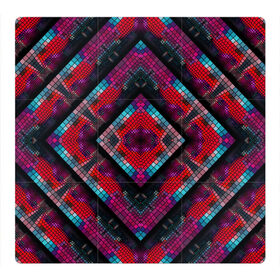 Магнитный плакат 3Х3 с принтом Monna в Кировске, Полимерный материал с магнитным слоем | 9 деталей размером 9*9 см | colorful | geometric | kaleidoscope | mosaic | pattern | rhombuses | squares | геометрический | калейдоскоп | квадраты | мозаика | разноцветный | ромбы | узор