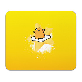 Коврик для мышки прямоугольный с принтом Gudetama в Кировске, натуральный каучук | размер 230 х 185 мм; запечатка лицевой стороны | Тематика изображения на принте: gudetama | анимешное яйцо | гудетама | желток | стекающее яйцо | яичница