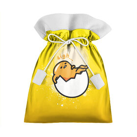 Подарочный 3D мешок с принтом Gudetama в Кировске, 100% полиэстер | Размер: 29*39 см | gudetama | анимешное яйцо | гудетама | желток | стекающее яйцо | яичница