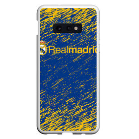 Чехол для Samsung S10E с принтом REAL MADRID. в Кировске, Силикон | Область печати: задняя сторона чехла, без боковых панелей | fc | football | football club | real madrid | sport | испанский футбольный клуб | лучший футбольный клуб xx века | мадрид | реал мадрид | спорт | уефа | униформа | фирменные цвета | фифа | фк | футбол | футбольный клуб