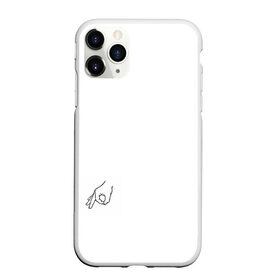 Чехол для iPhone 11 Pro Max матовый с принтом пранк в Кировске, Силикон |  | мем | минимализм | пальцы | пранк | прикол | рука | чб