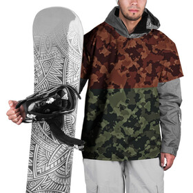 Накидка на куртку 3D с принтом Двойной камуфляж в Кировске, 100% полиэстер |  | военное | двойной камуфляж | камуфляж | милитари | текстура
