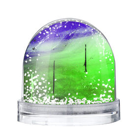 Снежный шар с принтом GreenFer в Кировске, Пластик | Изображение внутри шара печатается на глянцевой фотобумаге с двух сторон | abstraction | art | blue | green | paint | stains | абстракция | арт | зелёный | краска | разводы | синий