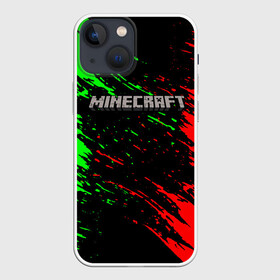 Чехол для iPhone 13 mini с принтом MINECRAFT в Кировске,  |  | creeper | game | minecraft | блоки | игра | квадраты | компьютерная | крипер | криппер | майнкрафт | огонь