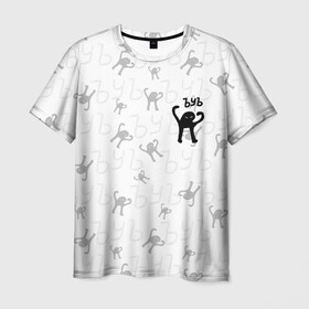Мужская футболка 3D с принтом ЪУЪ СЪУКА в Кировске, 100% полиэфир | прямой крой, круглый вырез горловины, длина до линии бедер | cat | mem | memes | злой | интернет | кот | мем | мем кот | приколы | съука | ъуъ | ъуъ съука