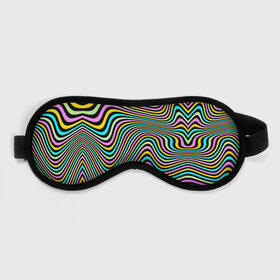 Маска для сна 3D с принтом Иллюзия в Кировске, внешний слой — 100% полиэфир, внутренний слой — 100% хлопок, между ними — поролон |  | line | rgb | абстракция | иллюзия | камуфляж | краски | линии | обман зрения | оптическая иллюзия | полосы | радуга | цветное