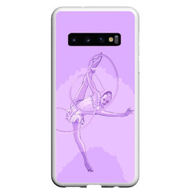 Чехол для Samsung Galaxy S10 с принтом Гимнастика в Кировске, Силикон | Область печати: задняя сторона чехла, без боковых панелей | gymnastics | rhythmic gymnastics | гимнастика | спорт | художественная гимнастика