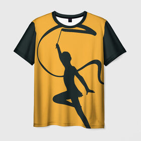 Мужская футболка 3D+ с принтом Гимнастика в Кировске, 100% микрофибра | круглый вырез горловины, длина до линии бедер | 