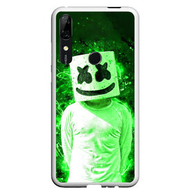 Чехол для Honor P Smart Z с принтом MARSHMELLO в Кировске, Силикон | Область печати: задняя сторона чехла, без боковых панелей | fortnite | marshmallo | marshmallow | marshmello | marshmellow | маршмелло | маршмеллоу | розы | фортнайт