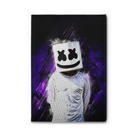 Обложка для автодокументов с принтом MARSHMELLO в Кировске, натуральная кожа |  размер 19,9*13 см; внутри 4 больших “конверта” для документов и один маленький отдел — туда идеально встанут права | fortnite | marshmallo | marshmallow | marshmello | marshmellow | маршмелло | маршмеллоу | розы | фортнайт