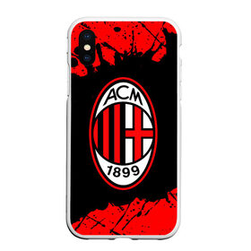 Чехол для iPhone XS Max матовый с принтом AC MILAN / МИЛАН в Кировске, Силикон | Область печати: задняя сторона чехла, без боковых панелей | ac | ac milan | acm | football | logo | milan | sport | клуб | лого | логотип | логотипы | милан | символ | символы | спорт | форма | футбол | футбольная | футбольный